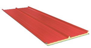 Płyta warstwowa dachowa poliuretanowa G3 gr. 100mm  1 gat.